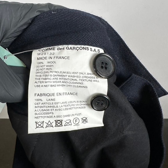 Made in France! Comme des Garcons Wool Pants BNWT - Picture 7 of 8